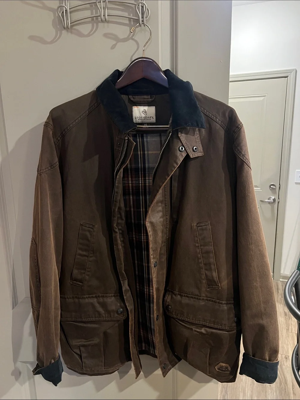 Legendary Whitetails Brown Field Jacket with Dark Contrast Collar